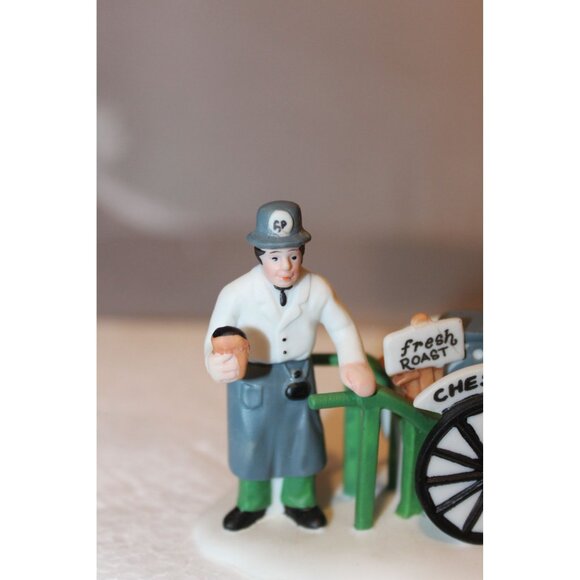 Dept 56 Dickens Village - Violet Vendor, Carolers & Chestnut Vendor - Picture 7 of 9